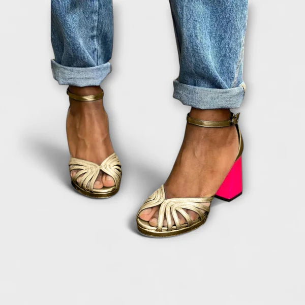 LUNA ANKLE STRIP HEELS