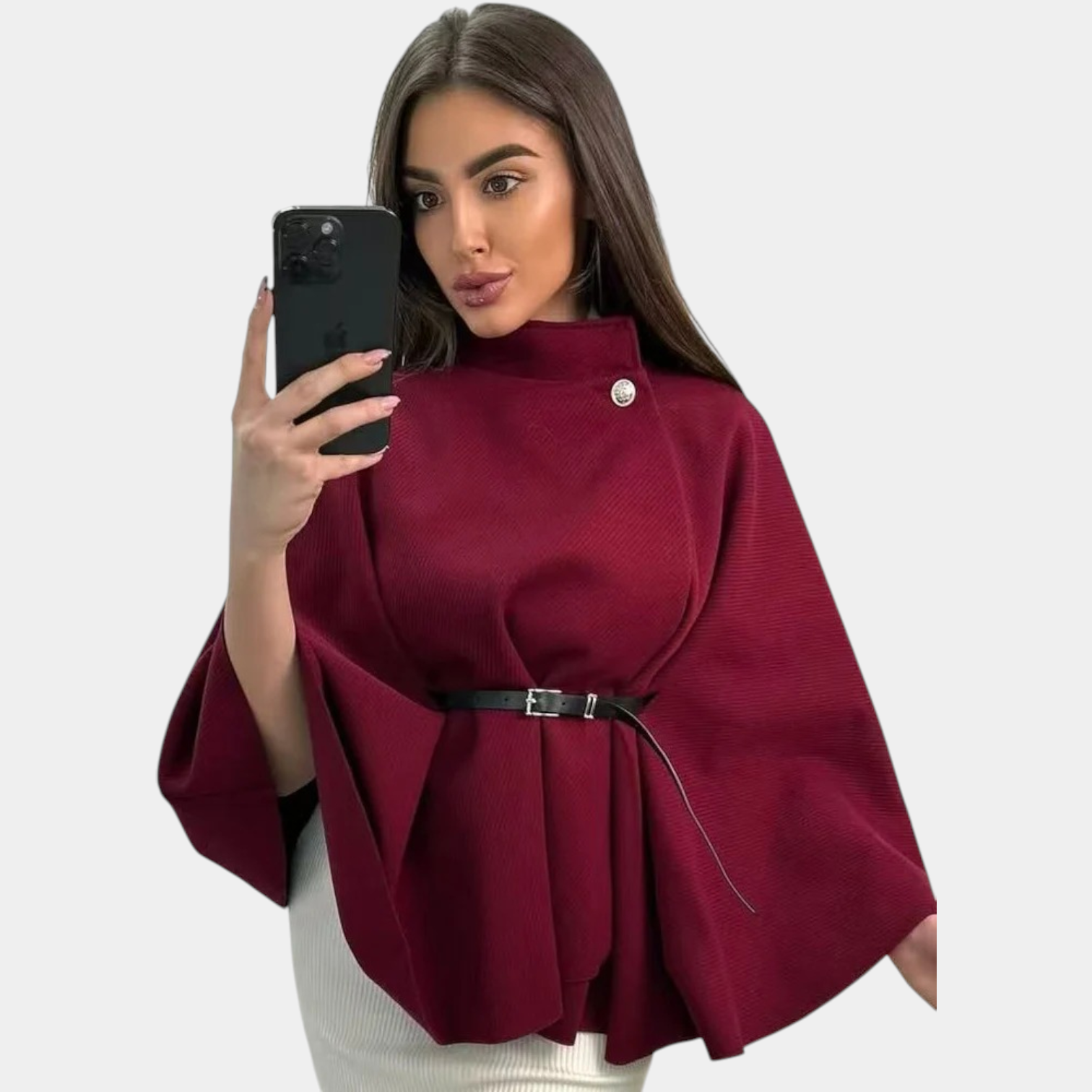 ERIKA - CHIC BUTTERFLY BELTED JACKET