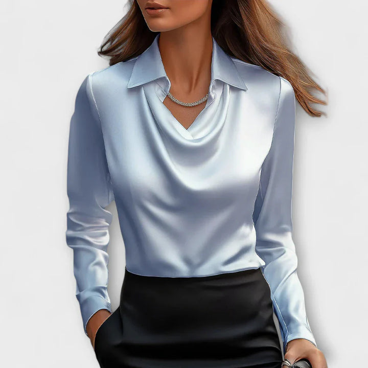 CHARLOTTE SATIN BLOUSE