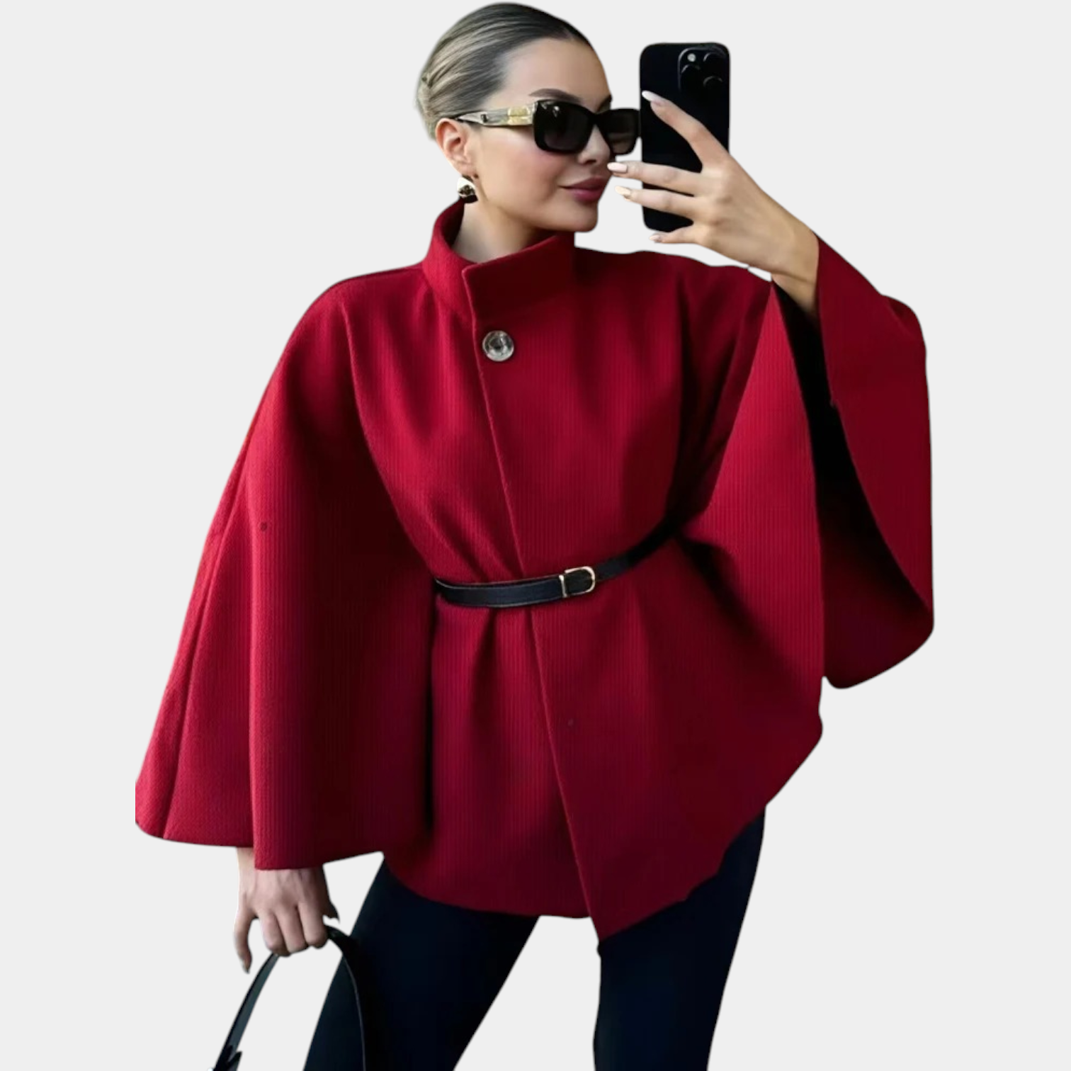 ERIKA - CHIC BUTTERFLY BELTED JACKET