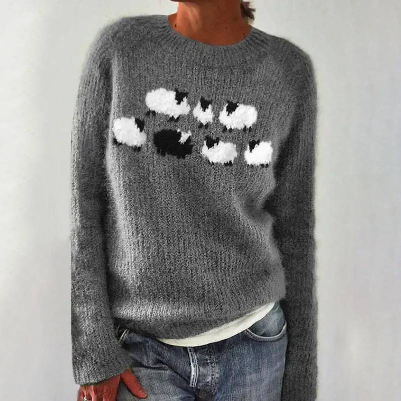 BIANCA - RETRO WINTER KNITTED SWEATER