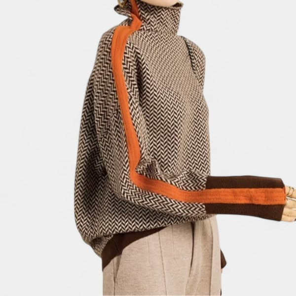 VIKTORIA - KNITTED TURTLENECK SWEATER