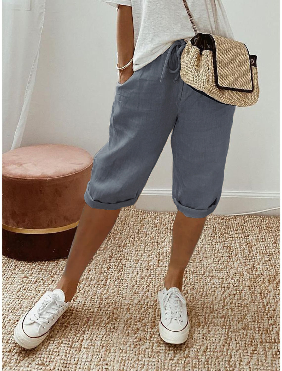ANNE™ - RELAXED CASUAL CAPRI SHORTS