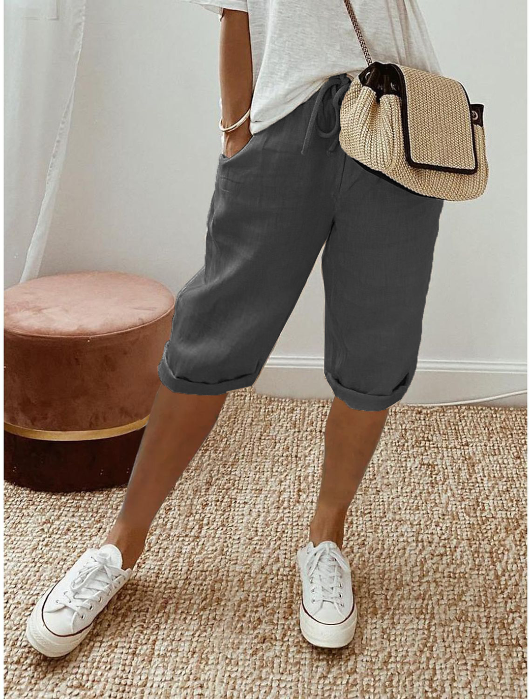 ANNE™ - RELAXED CASUAL CAPRI SHORTS
