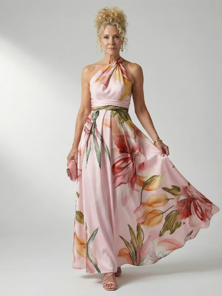 AMIEL™ - LIGHT FLORAL MAXI DRESS