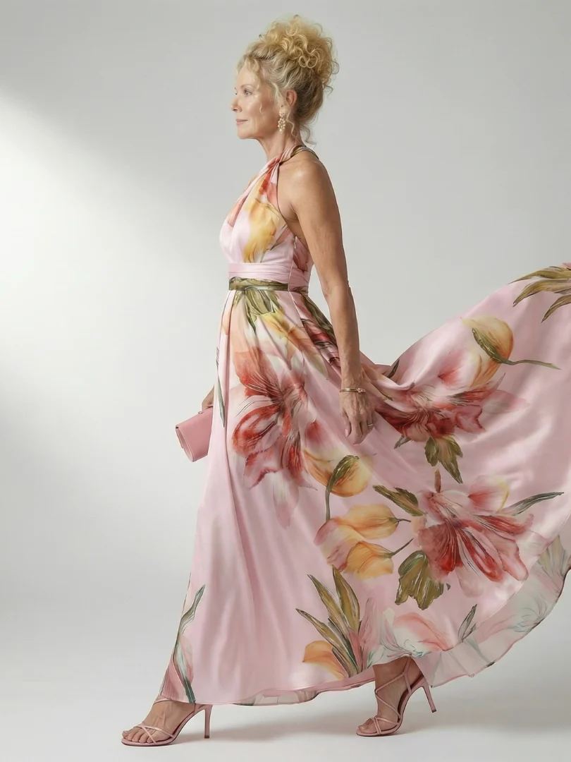 AMIEL™ - LIGHT FLORAL MAXI DRESS