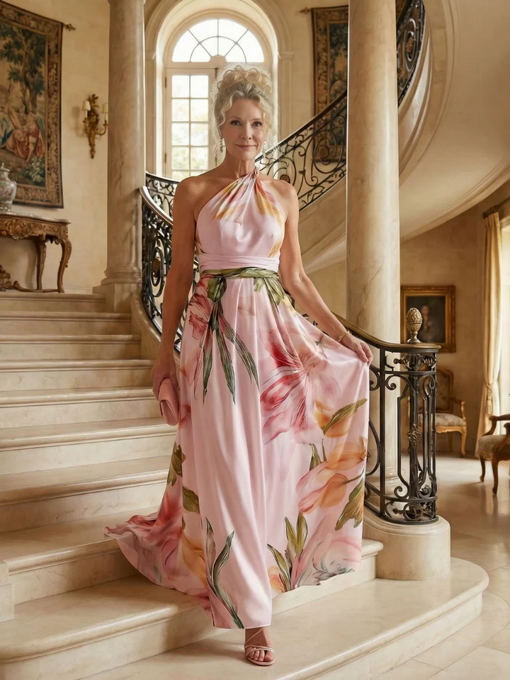 AMIEL™ - LIGHT FLORAL MAXI DRESS