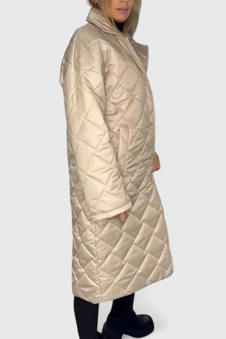 DAVINA – REVERSIBLE LEOPARD PRINT QUILTED COAT