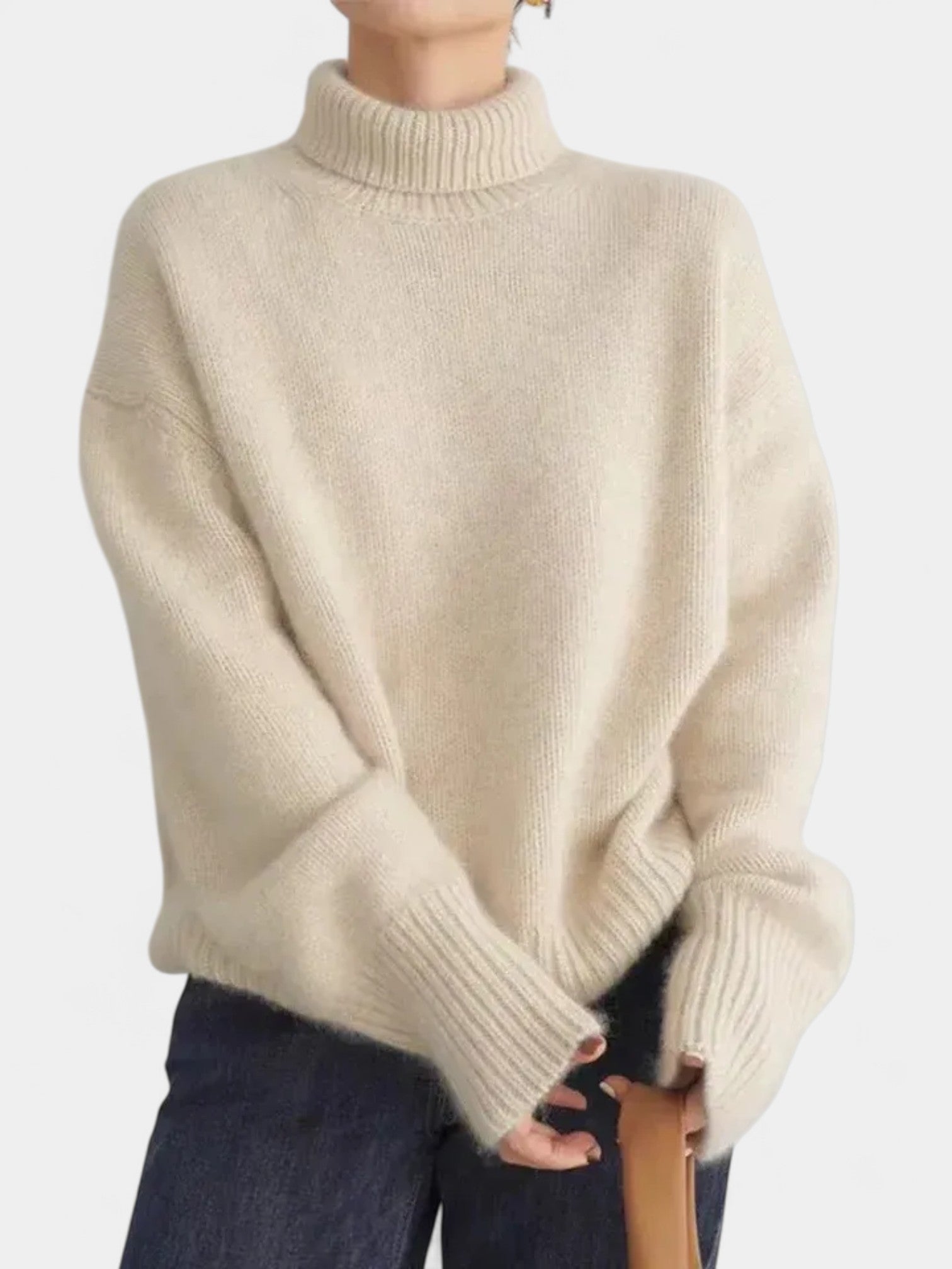 CATALINA CASHMERE HIGH NECK SWEATER