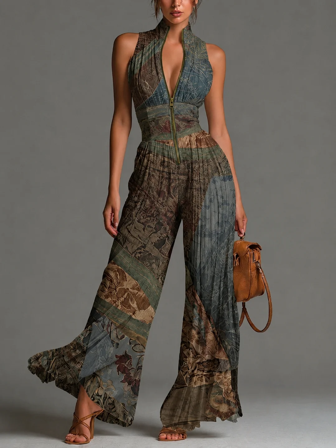 LAURA™ - ELEGANT PLEATED JUMPSUIT
