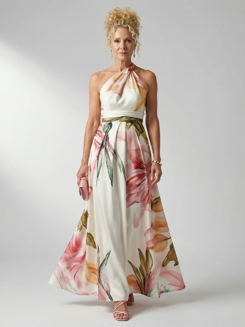 AMIEL™ - LIGHT FLORAL MAXI DRESS