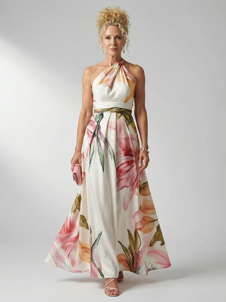 AMIEL™ - LIGHT FLORAL MAXI DRESS