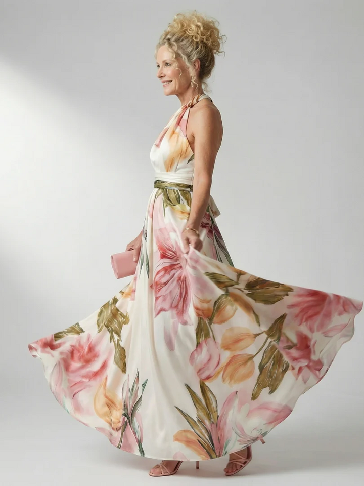 AMIEL™ - LIGHT FLORAL MAXI DRESS