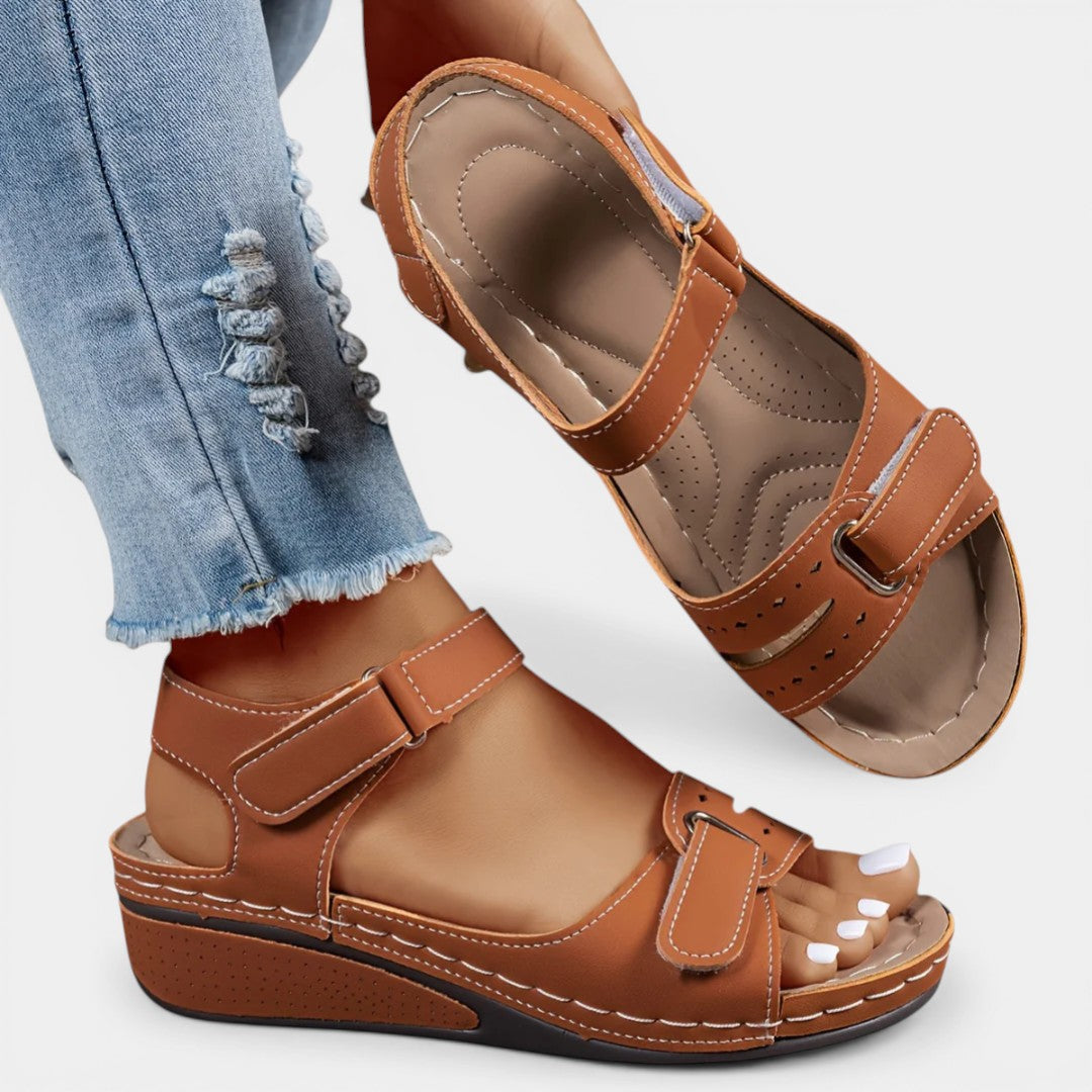 MARGOT™ - ORTHOPEDIC OPEN TOE LEATHER SANDALS