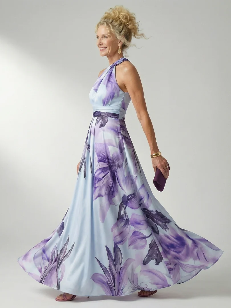 AMIEL™ - LIGHT FLORAL MAXI DRESS