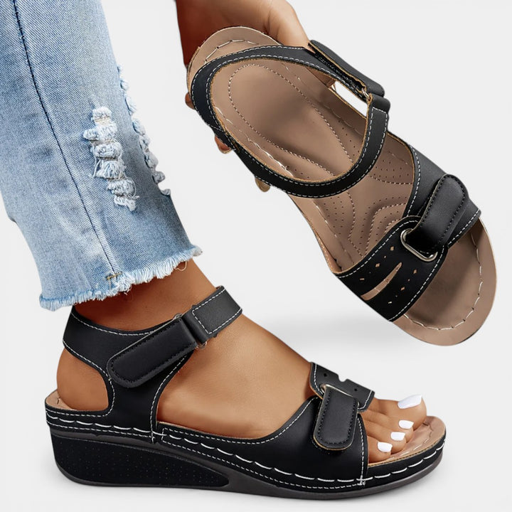 MARGOT™ - ORTHOPEDIC OPEN TOE LEATHER SANDALS
