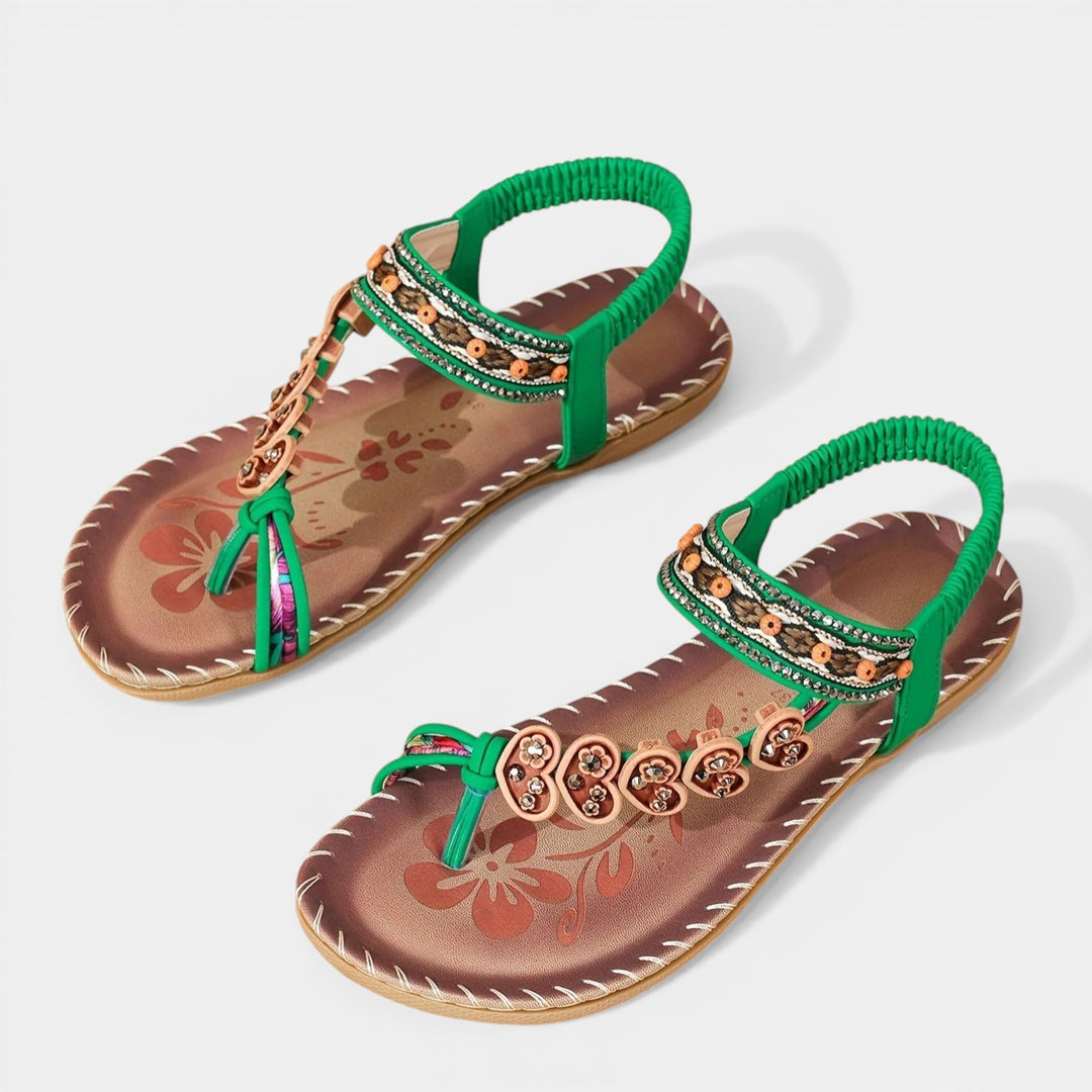 ISOLA™ - ORTHOPEDIC EMBELLISHED OPEN-TOE SANDALS