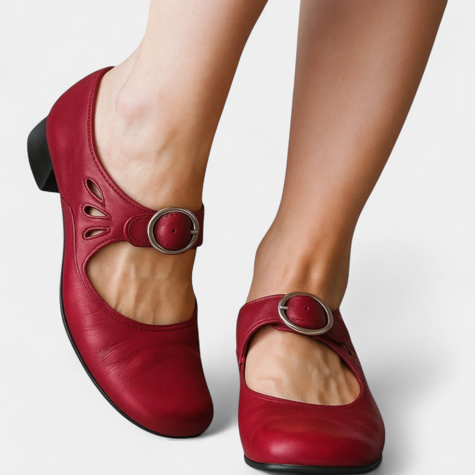 KARIS LEATHER COURT SHOES