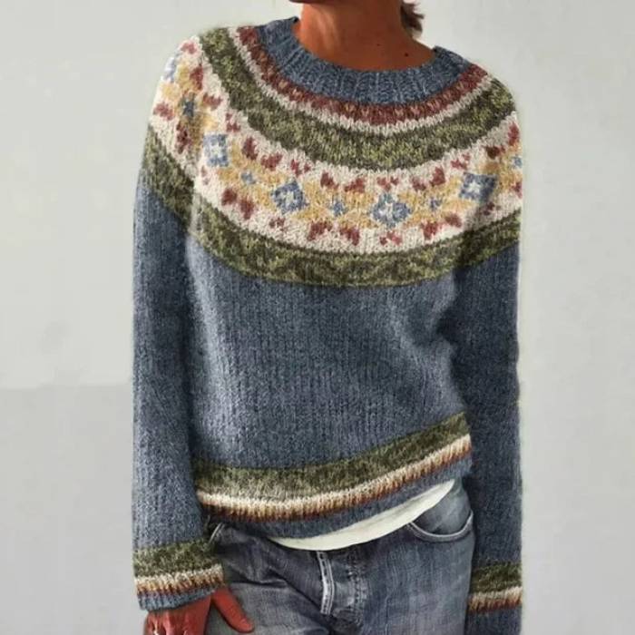 KATRI - RETRO WINTER KNITTED SWEATER